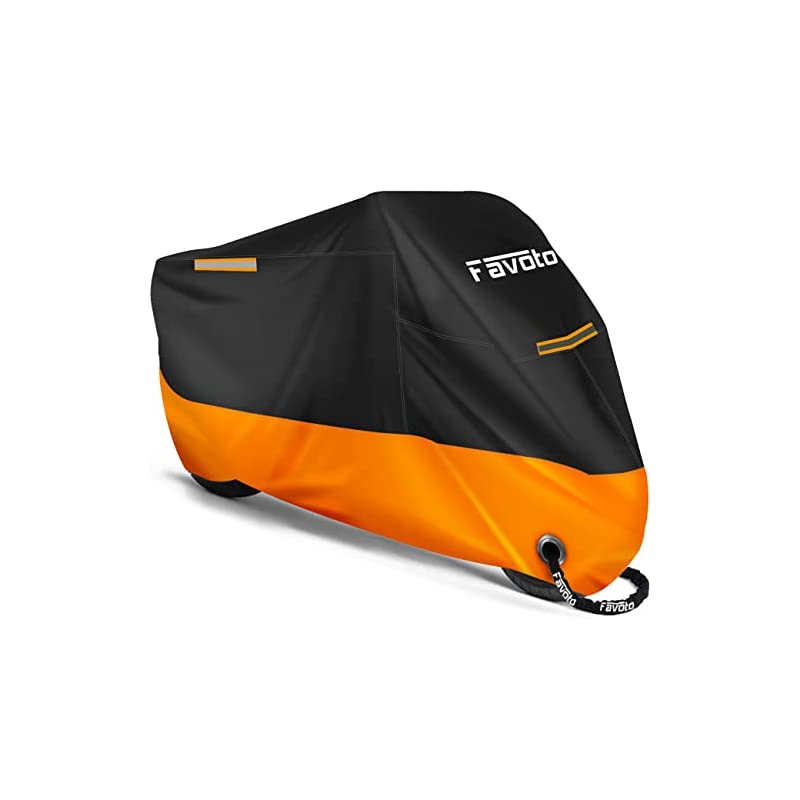 バイクカバー オックスフォード生地 防水防雪防塵防風 盗難防止 収納袋付 220*105*125cm