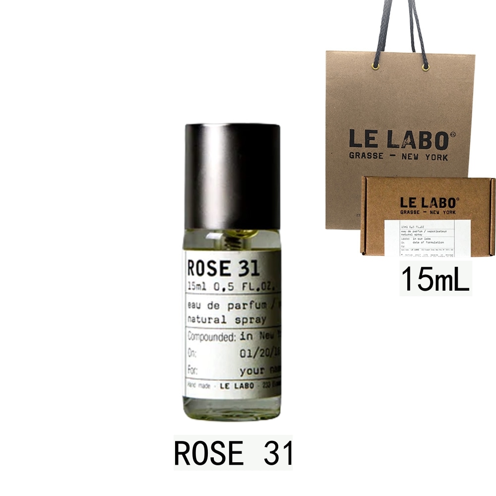 LE LABO ル ラボ 香水 ローズ 31 オードパルファム 香水 eau de parfum 15mL 【公式BOXラッピング】ショッパー付き プレゼント ギフト