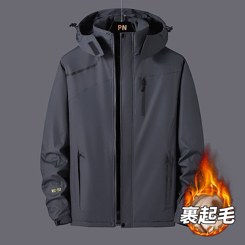 マウンテンパーカー メンズ 秋 秋服 ジャケット 裏起毛 暖かい 冬 フード付き ウインドブレーカー ブルゾン ジャンパー パーカー 撥水 登山ウェア