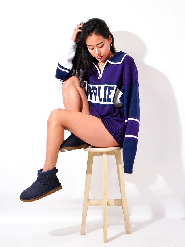 SUPPLIER サプライヤー ニットハーフジップ オーバーサイズ カジュアル