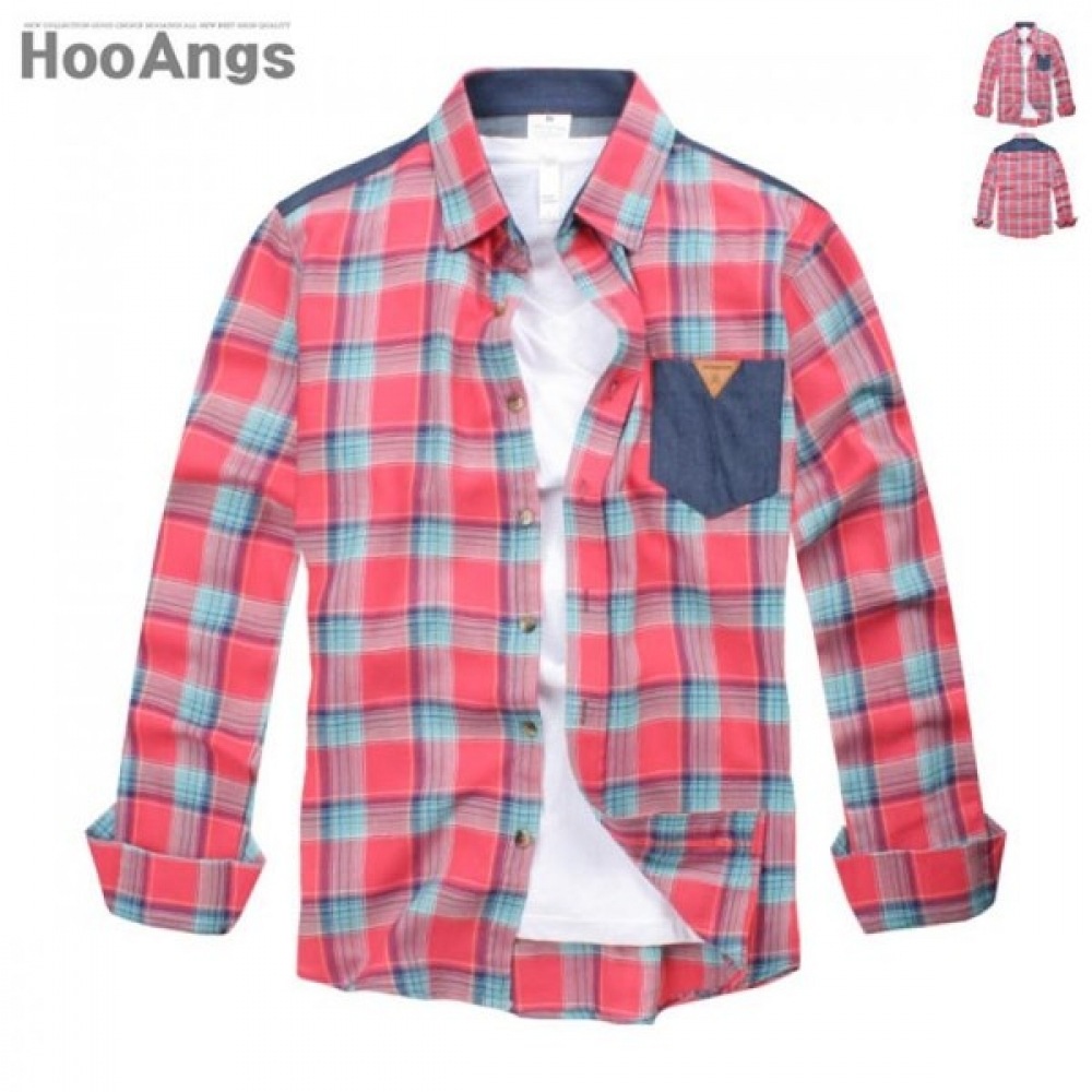 (ジュアンズ) チェック A36 スリムシャツ SMST63A0