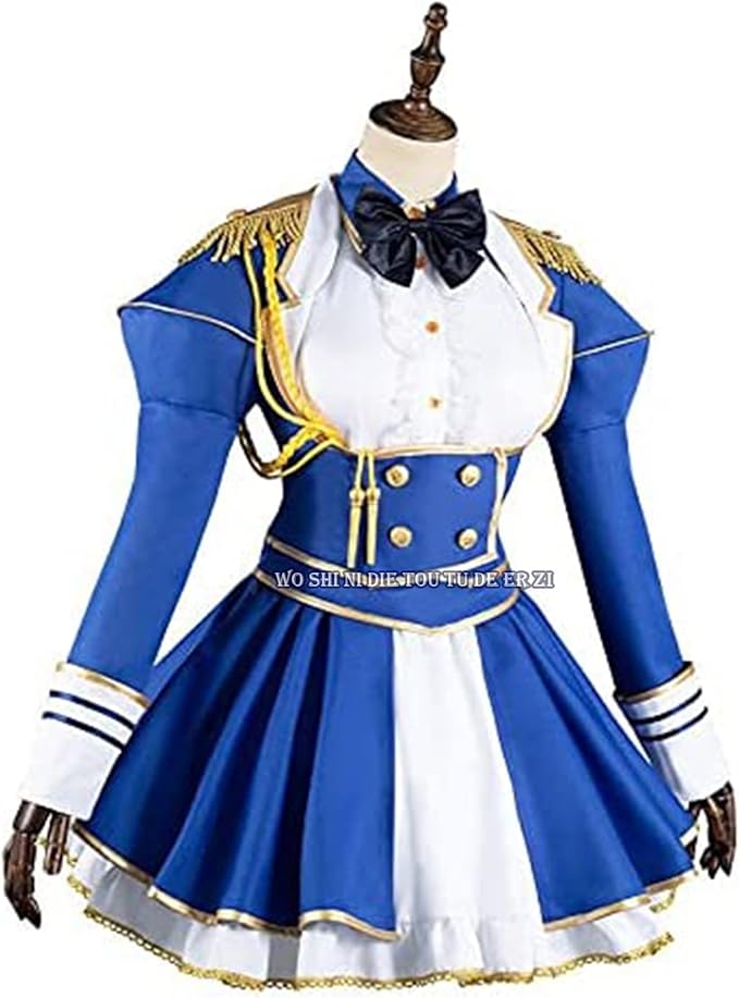 ウマ娘 プリティーダービー ダイワスカーレット 勝負服 コスプレ衣装+髪飾り+靴下
