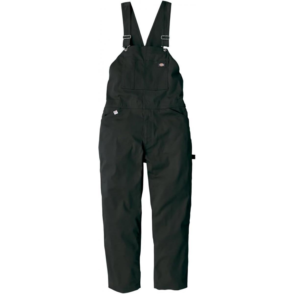 コーコス ディッキーズ Dickies T/Cストレッチオーバーオール L ブラック LD-769 作業服 作業着 長袖 メンズ レディース つなぎ 作業衣料