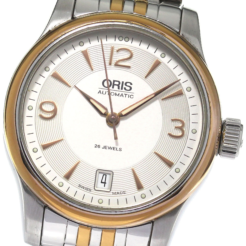 オリス ORIS 7578 クラシック デイト 自動巻き メンズ _805942【中古】