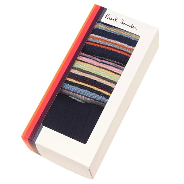 ソックス 靴下 マルチストライプ マルチカラー メンズ PAUL SMITH M1ASOCKM3PCK1 47