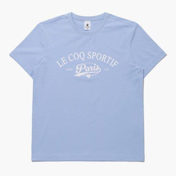 半袖Tシャツ JQS QQ123LRS13-LPB グラフィック ベーシック 半袖Tシャツ / ライトパープルブルー