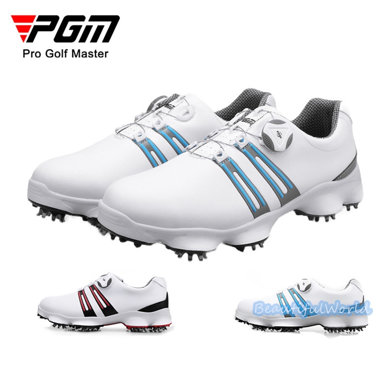 ゴルフシューズ メンズ レディース ダイヤル式 強いグリップ スパイク靴 スニーカー アウトドアシューズ スポーツ靴 フィット感 軽量 耐久 動きやすい 防水 防滑 練習場 四節可能G47