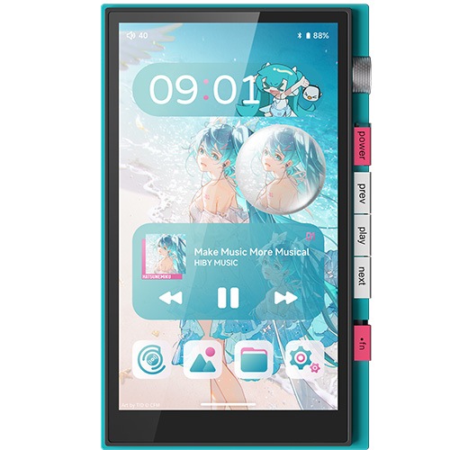 HiBy M500_HATSUNEMIKU_ED デジタルオーディオプレーヤー 64GB M500HATSUNEMIKUED