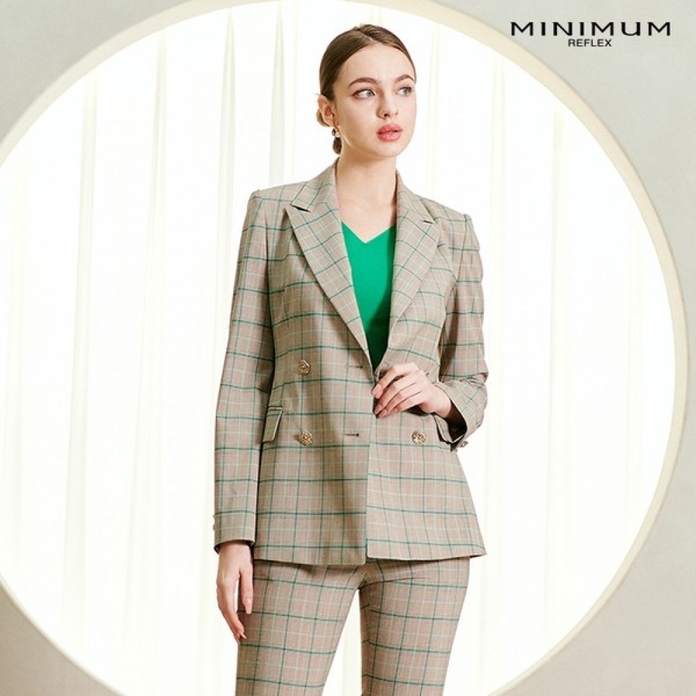 (ミニマル) ダブルボタンチェックジャケット MXBAWJ4060-MX