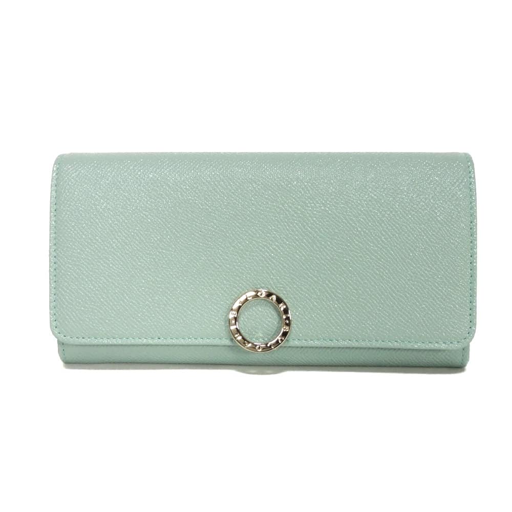 【中古】 長財布 カーフ ラプソディオパール RFID IC 未使用 クリップ ラージ ウォレット BB ロゴ リング 287271
