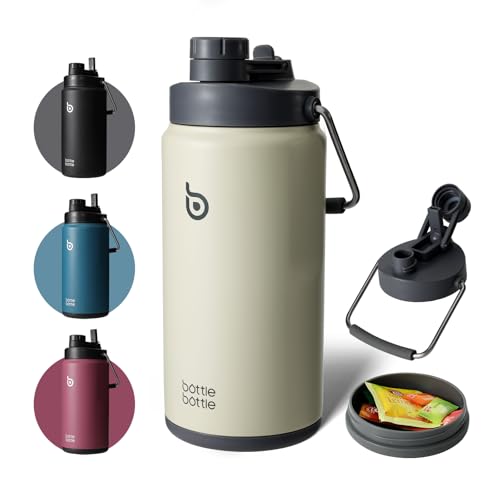 水筒 2リットル 大容量 ジャグ 2000ml ステンレス 2L 真空断熱 保温保冷 広口 洗いやすい ステンレスボトル 持ち運び 2WAY蓋 スポンジ付き アウトドア キャンプ 運動 部活 アウトド