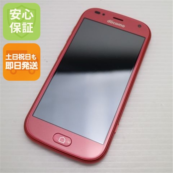 新品同様 F-42A らくらくスマートフォン ピンク 白ロム 富士通 82