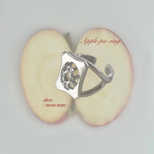 [ moon stone ] apple pie silver [ free size ]