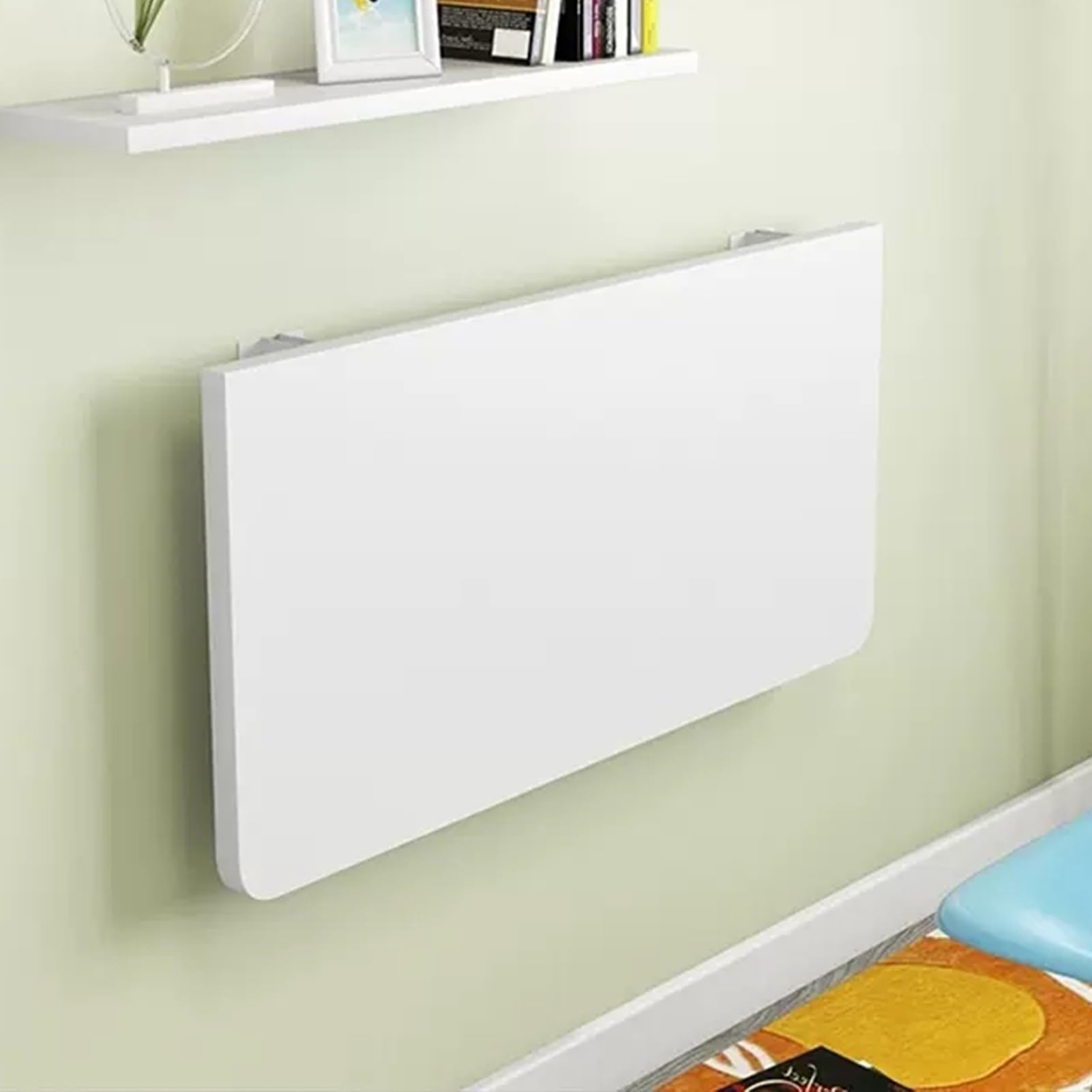 フローティング壁掛け折りたたみテーブル 60 120cm ドロップリーフデスク 省スペース 折りたたみワークステーション ダイニング 書斎 キッチン バルコニー 50x30cm