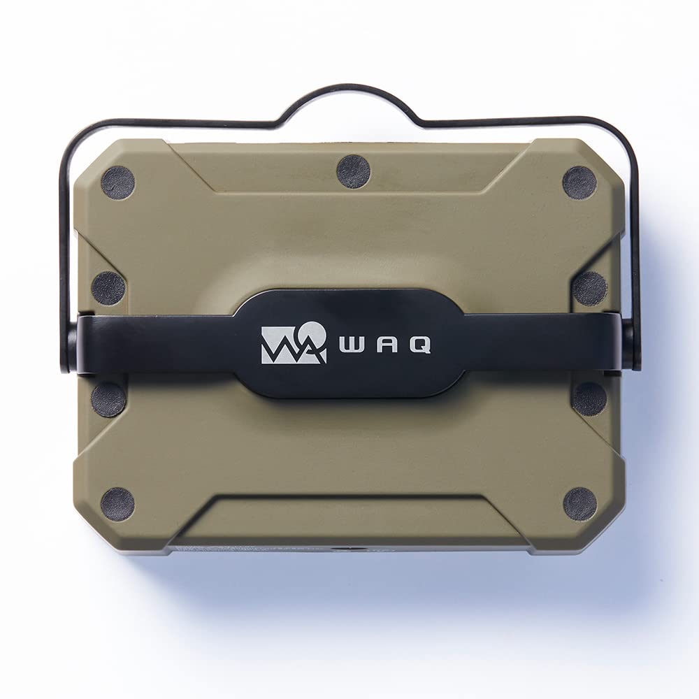 WAQ LEDランタン 2 暖色 電球色 昼光色 USB充電式 (1650ルーメン/13400mah/連続点灯24時間/PSE) 防水 LED LANTERN2 WAQ-LL02