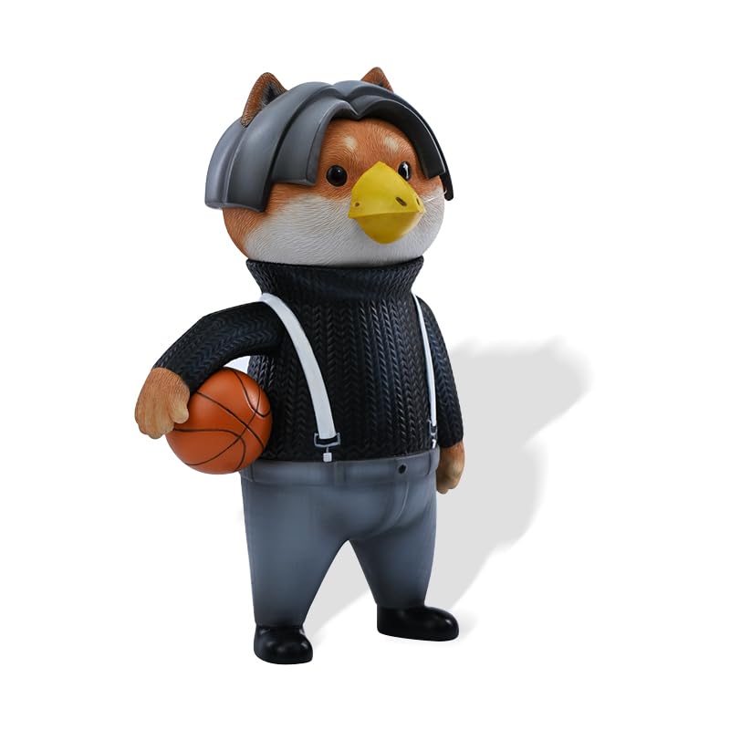 JXK 1/6 サイズ 柴犬 フィギュア バスケットボールをする 15.5CM級 犬 樹脂 塗装済 可愛い リアル 完成品 動物 プラモデル おもちゃ 模型 犬好き 置物