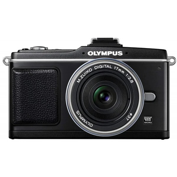 【中古】オリンパス OLYMPUS E-P2 パンケーキキット ブラック SDカード付き