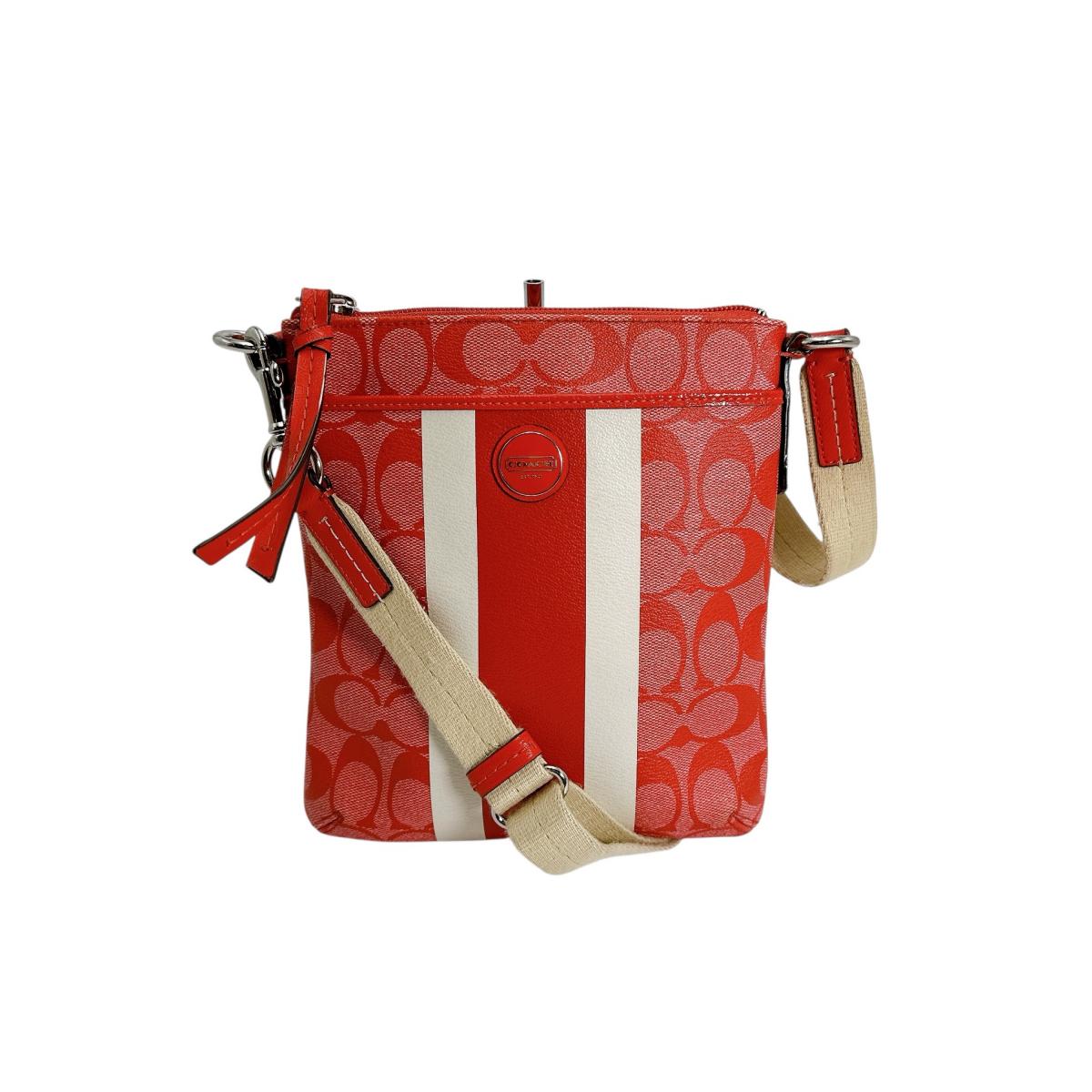 シグネクチャー ショルダーバッグ レッド