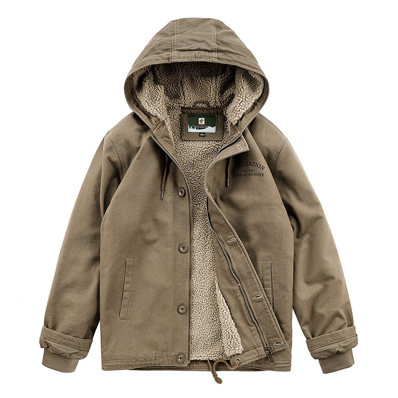 入荷 メンズ 裏起毛ジャケット秋冬服のコートイの新モデル防寒防風 大きいサイズ ブルゾン アウター 大きいサイズ