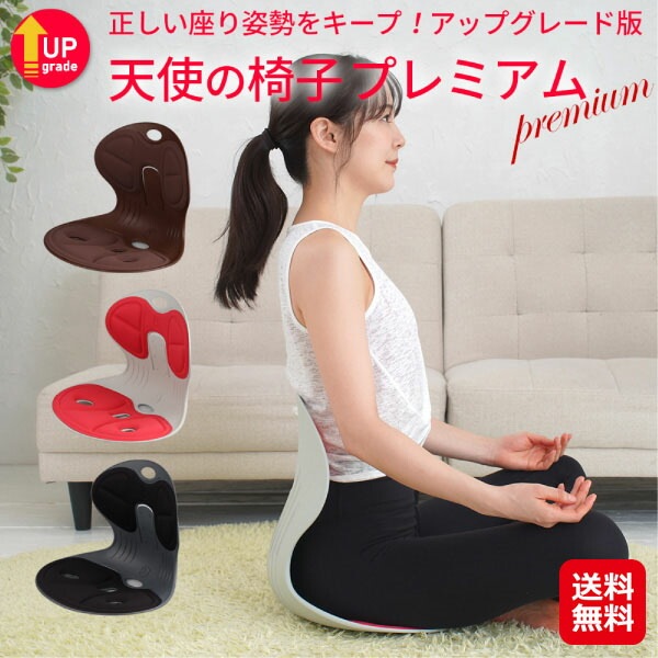 天使の椅子 プレミアム 骨盤 座椅子 クッション 姿勢矯正 どこでも 背もたれ 疲れにくい 骨盤サポートチェア オフィスチェア 骨盤矯正 腰痛 正しい 姿 8,383円