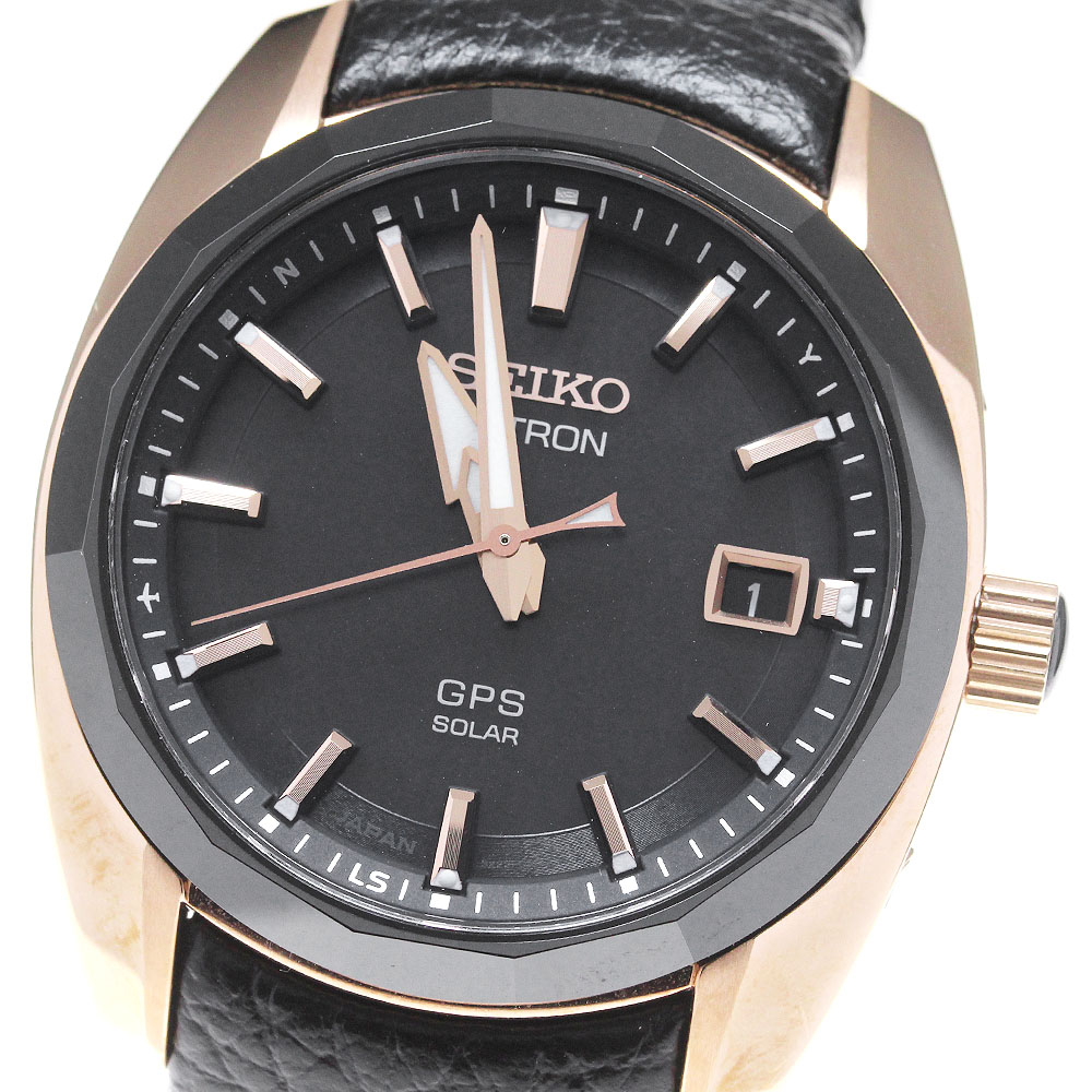 セイコー SEIKO 3X22-0AE0/SBXD012 アストロン 3Xシリーズ GPS デイト ソーラー電波 メンズ 良品 箱・保証書付き_839855【中古】