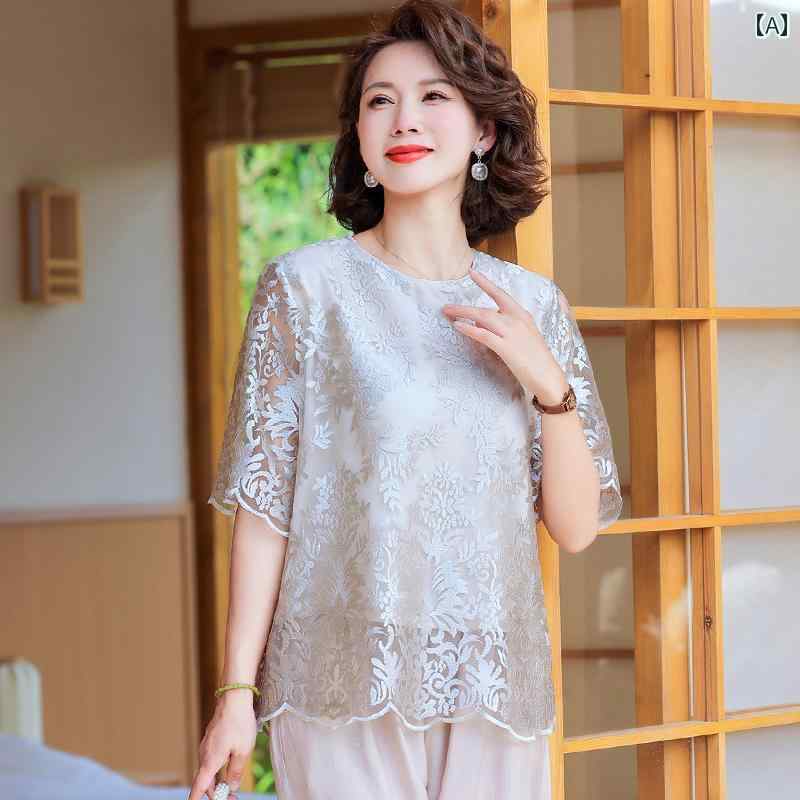 レディース ファッション おしゃれ 上品 カジュアル 婦人服 夏 おしゃれ スーツ 夏 半袖 Tシャツ トップス