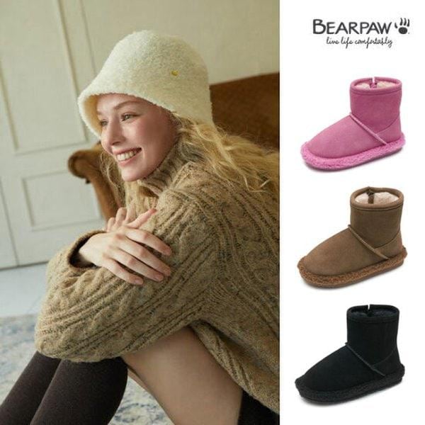 （BEARPAW）キッズ（ジュニア）ファーブーツ NUTS / 女性用バケットハット SUGAR (K2694002PD外)