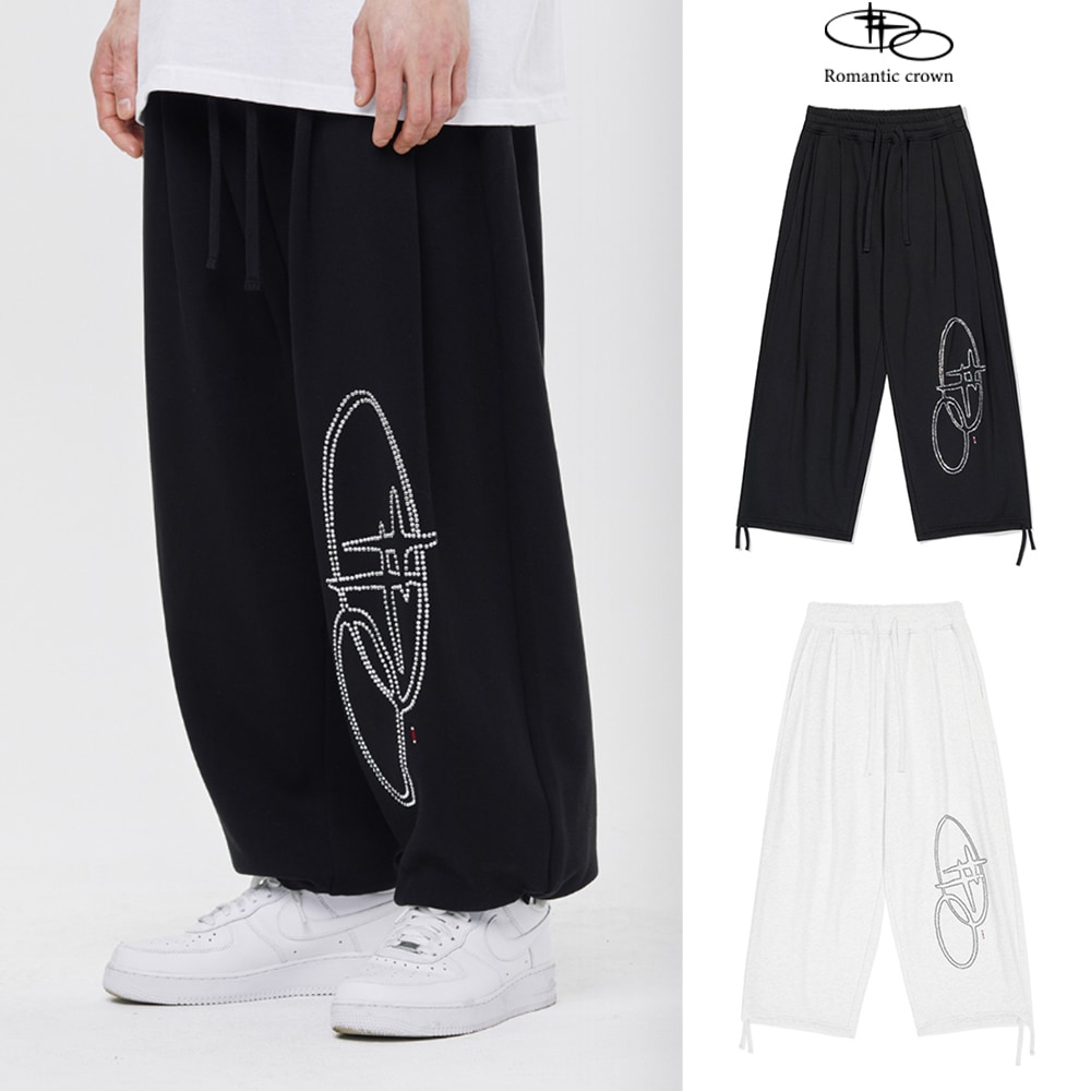 【ROMANTIC CROWN】 SHINING SPANGLE LOGO PANTS
