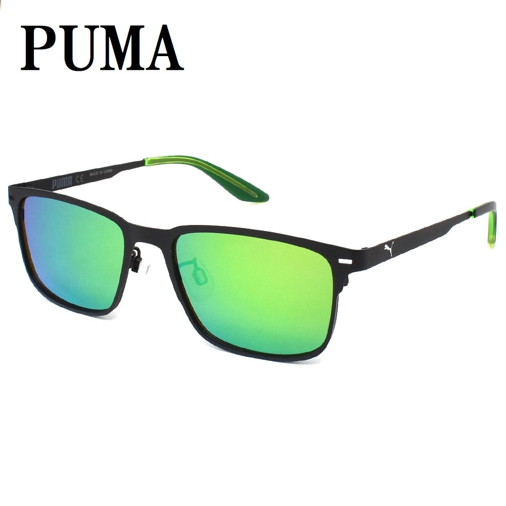 サングラス PJ0036S 002 アジアンフィット メガネ 眼鏡 UVカット 紫外線カット レディース グリーン ミラーレンズ ブラック