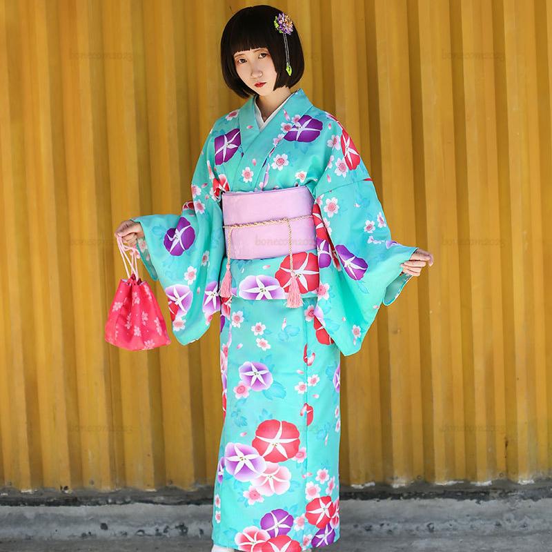 街着 浴衣 洗える ゆかた 成人式 文化祭 お出かけ 腰ひも 下駄 女性 卒業式 レディース 作り帯 点セット 浴衣セット 和装 結婚式