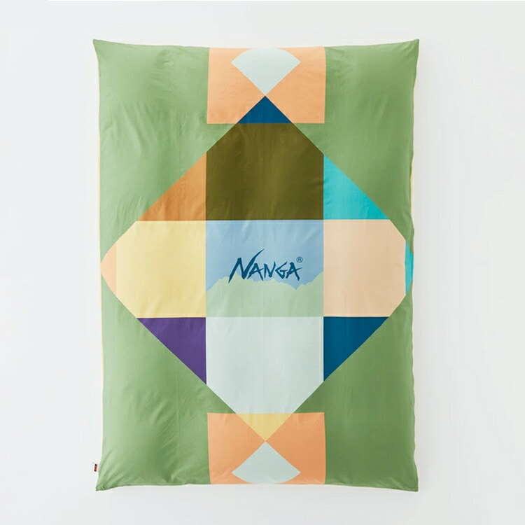 掛け布団カバーシングル スモーキーグリーン（キュービックマウンテン） シングル（150×210cm） #N1VUSRS4-SMOKY GREEN