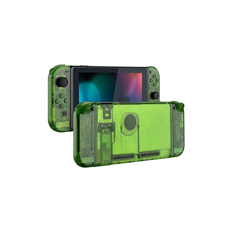 Switchコンソール用バックプレートジョイコンホルダーハンドルコントローラー【クリアブルー】