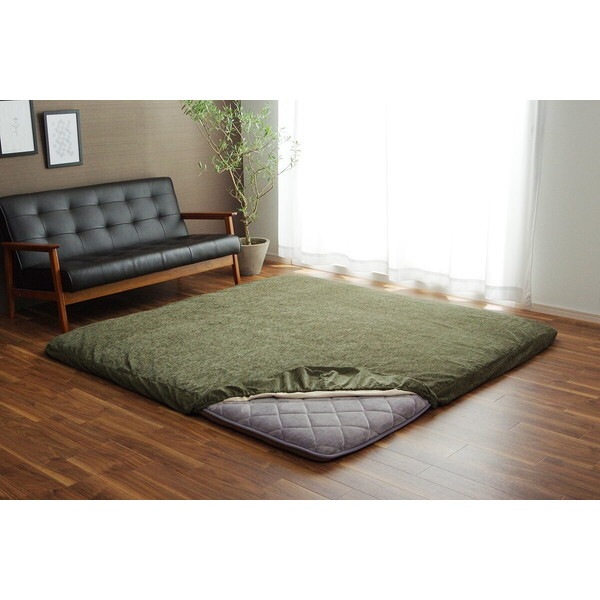 1161730126807 ラグカバー カバー 長方形 撥水 グリーン 約193×243cm メーカー直送