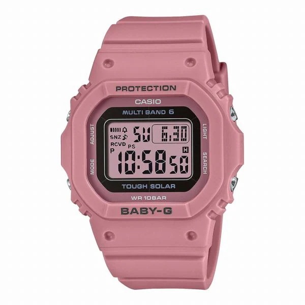 取寄品 正規品 CASIO腕時計 カシオ BABY-G ベイビージー デジタル表示 長方形 ソーラー 10気圧防水 BGD-5650-4JF レディース腕時計