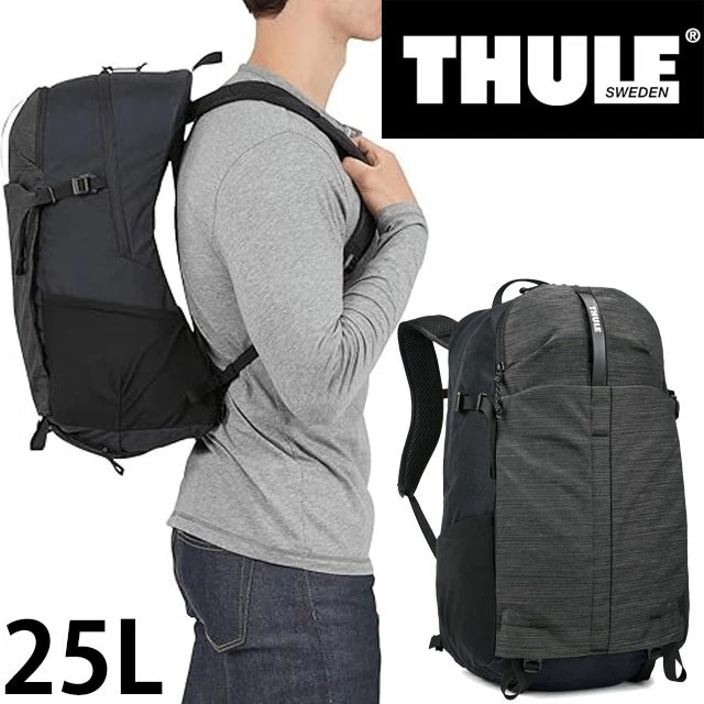 スーリー リュックサック デイパック ハイキングバックパック 25L メンズ 通勤 通学 バッグ レディース 旅行 出張 アウトドア ブラック 3204517