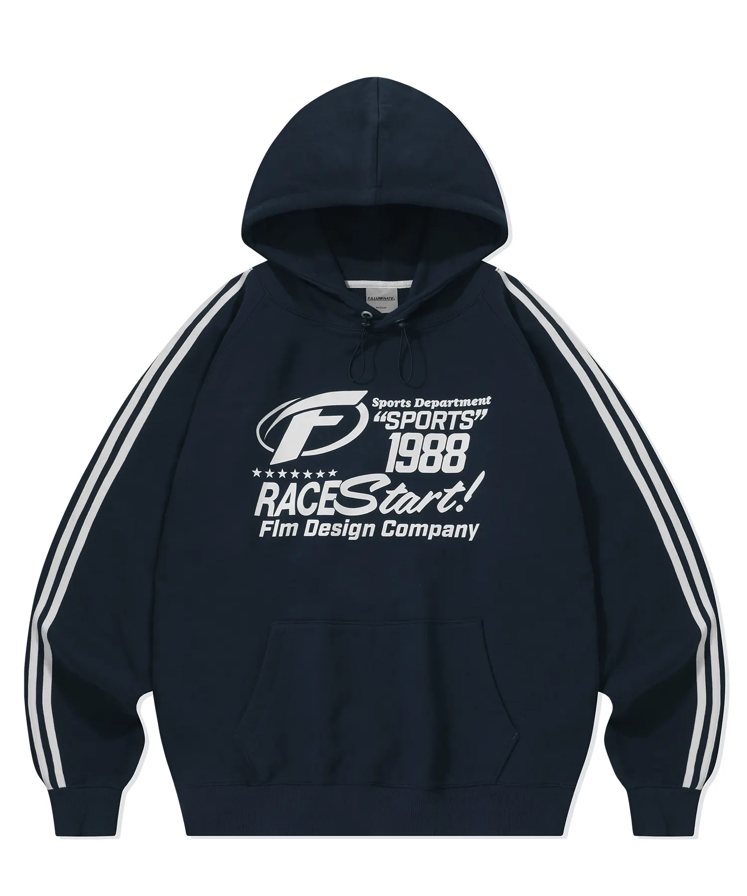 レーシングスピリット ラグランフーディ-ネイビー 6,273円