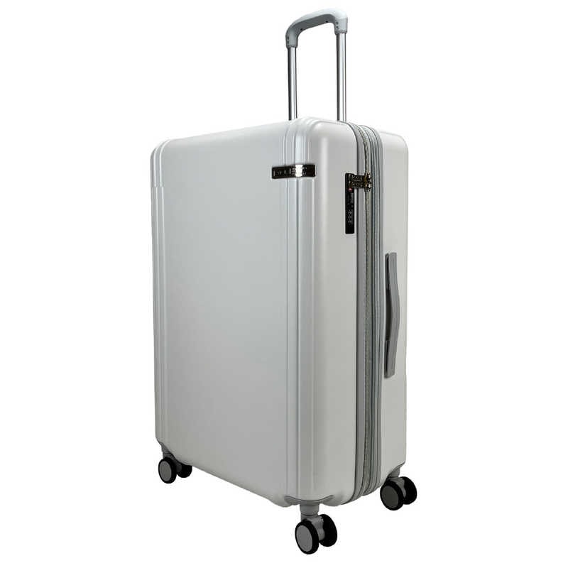 ACE　DESINED BY ACE IN JAPAN キャスターストッパー付スーツケース 74-89L 拡張型サイズ ［TSAロック搭載］ ミストホワイト　ACE-549406