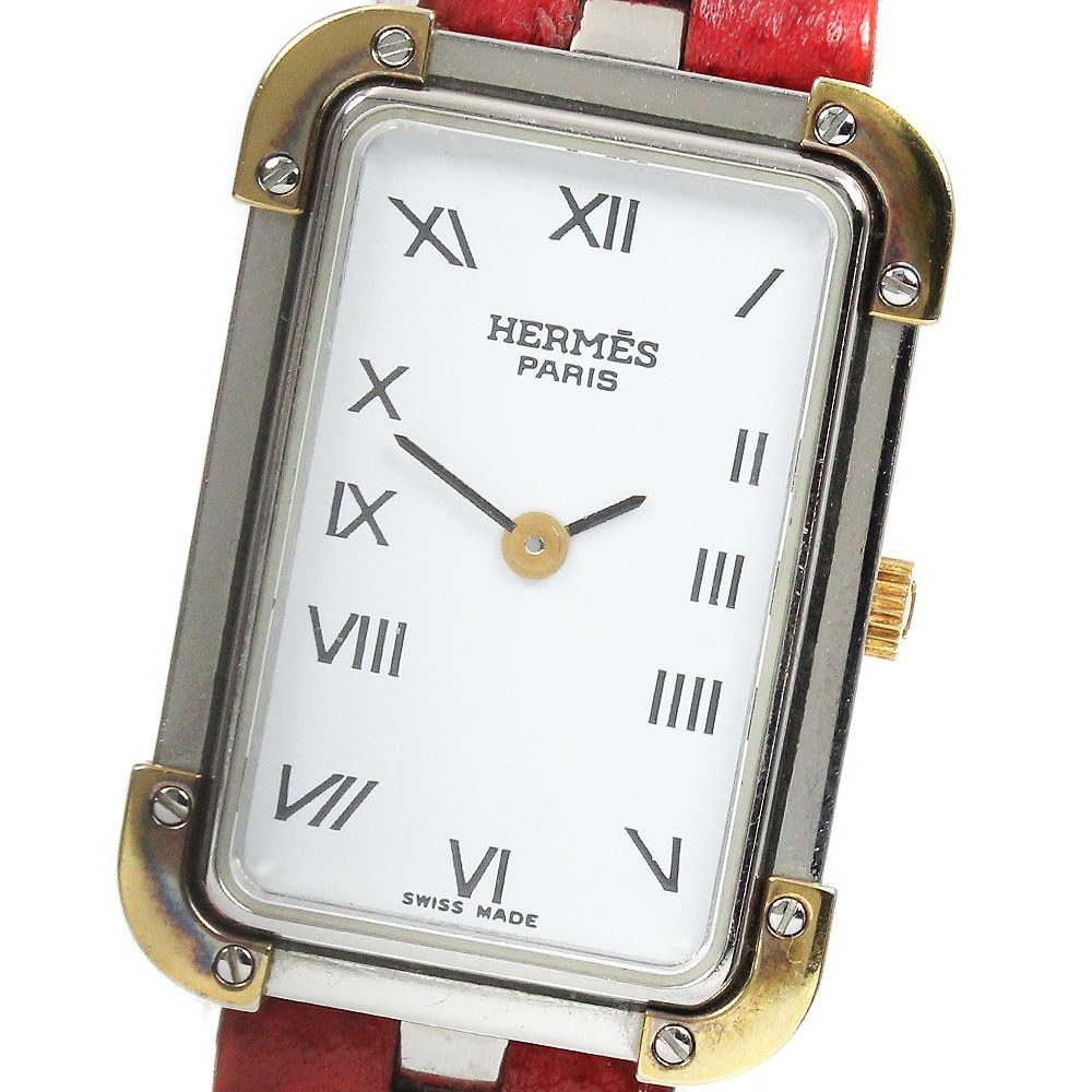 エルメス HERMES クロアジュール クォーツ レディース _909026【中古】