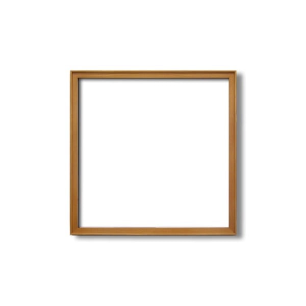 角額高級木製正方形額壁掛けひもアクリル付き　9787 400角（400400mm）チーク