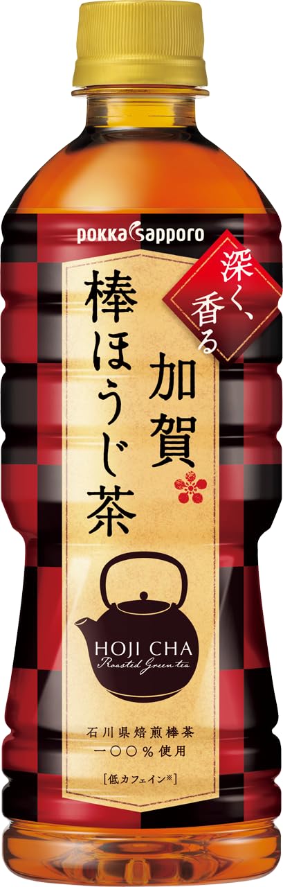 ポッカサッポロ 加賀棒ほうじ茶 525ml PET ×24本