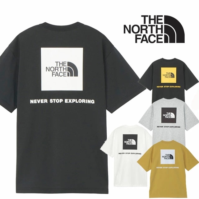 ザ・ノース・フェイス Tシャツ メンズ NT32447 ショートスリーブバックスクエアーロゴティー トップス カットソー ウェア アウトドア キャンプ シンプル プリント