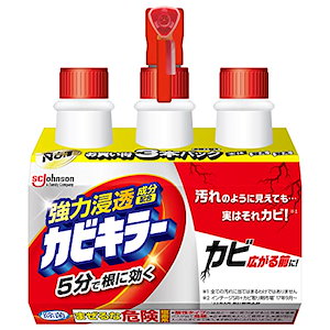 カビキラー カビ取り 3本パック 本体 400g+付け替え用 400g×2本 カビ取り用洗浄剤 お風呂掃除 カビ除去スプ