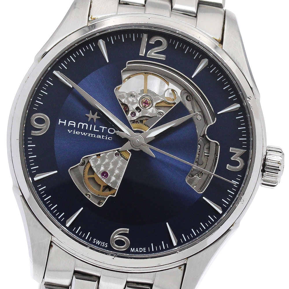 ハミルトン HAMILTON H327050 ジャズマスター ビューマチック オープンハート 自動巻き メンズ _898006【中古】