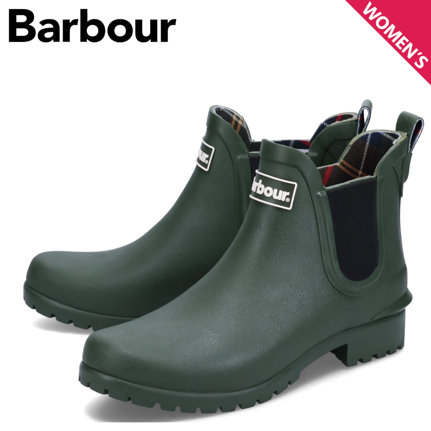 レインブーツ サイドゴアブーツ チェル 長靴 ウィルトン レディース 防水 カーキ グン LRF0066OL11