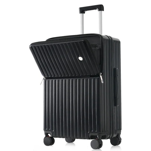 スーツケース 機内持ち込み フロントオープン Sサイズ USBポート付き ドリンクホルダー ストッパー付き 前開き キャリーケース キャリーバッグ 大容量 おしゃれ かわいい 軽量 パソコン 7,079円