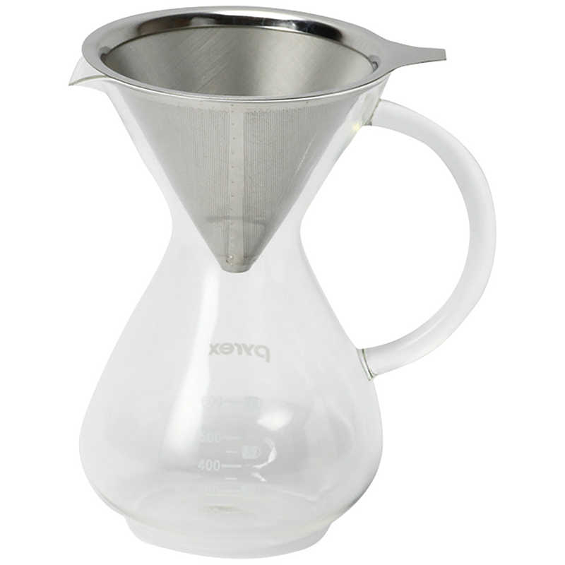 パール金属　PYREX コーヒーサーバー800ml ステンレスフィルター付き　CP8536