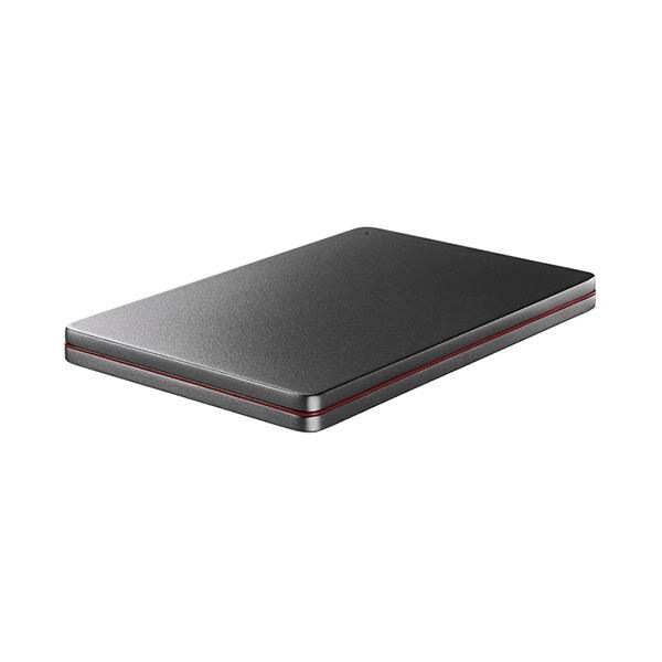 アイオーデータUSB 3.2 Gen 1（USB 3.0）対応ポータブルハードディスク「カクうす」 2TB ブラックxレッド HDPX-UTSC2K1台