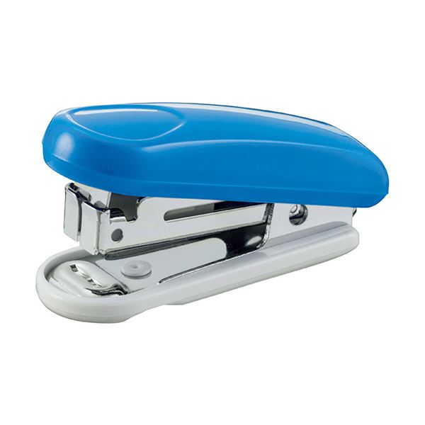 (まとめ) ライオン事務器 ステープラ 楽ホッチミニ15枚とじ ブルー S-15 1個 (×30セット)