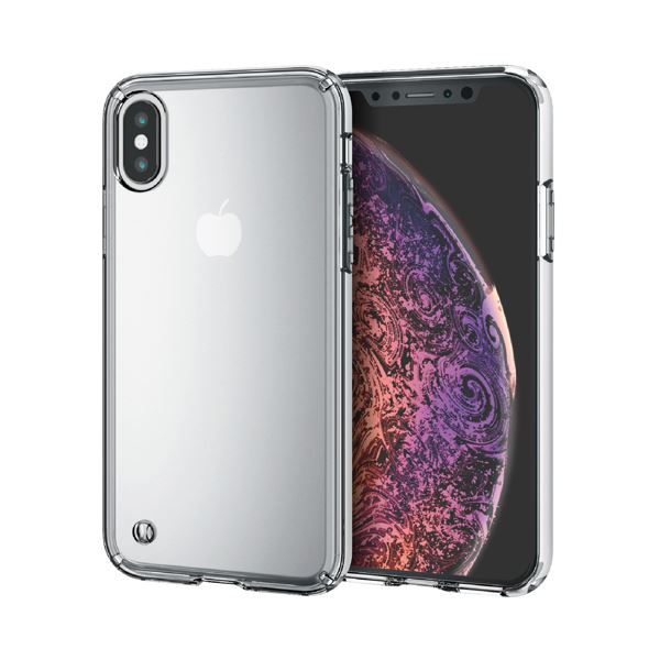 （まとめ）エレコム iPhone XS/ハイブリッドケース/クリア PM-A18BHVCCR(×5セット)