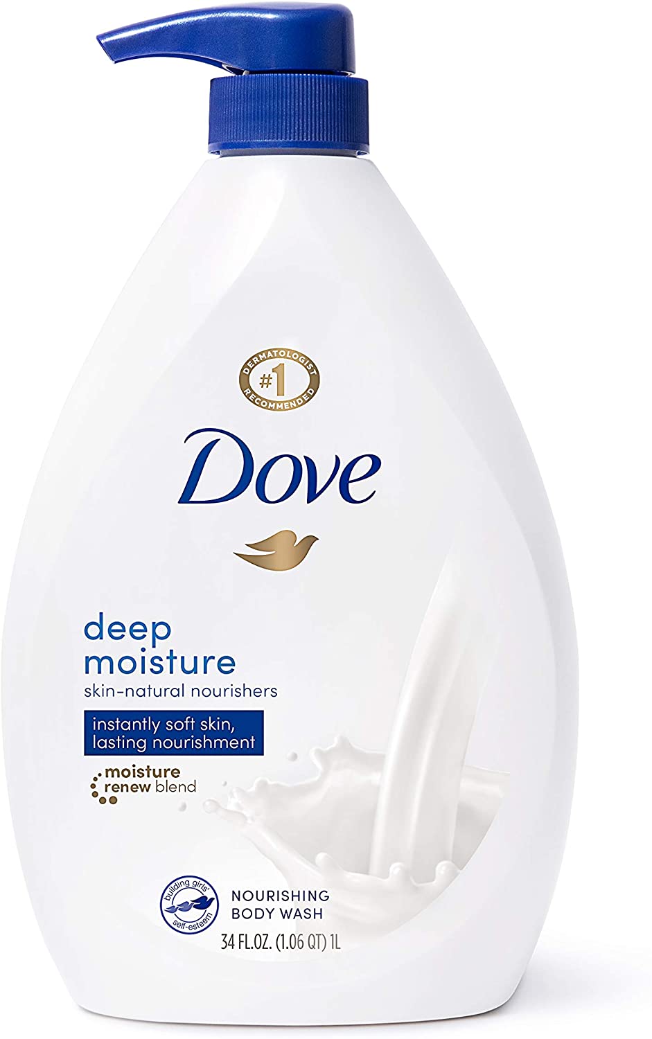 [アメリカ無料直送]鳩のボディーウォッシュポンプ深層水分34FLOZ(2個パック)